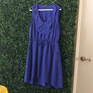 Purple short dress with pockets